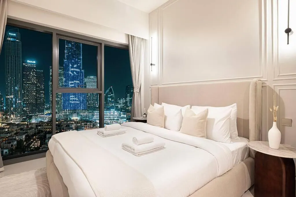 Stunning 2Br Apartment With Burj Khalifa And Fountain Views - 5-Min Walk To Dubai Mall And Souk Al Bahar