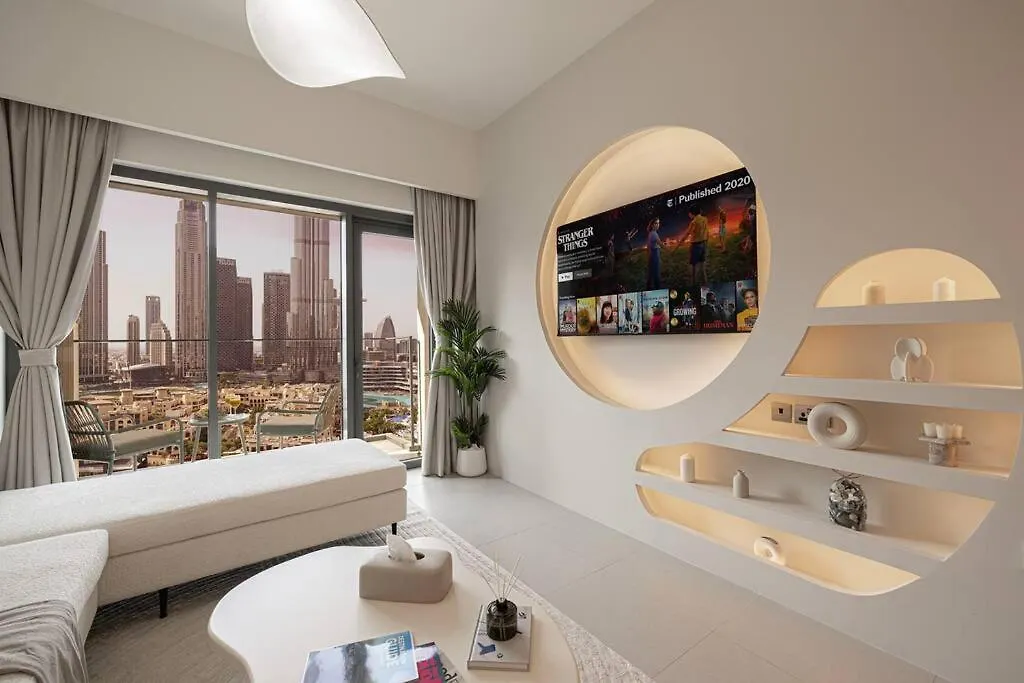 Stunning 2Br Apartment With Burj Khalifa And Fountain Views - 5-Min Walk To Dubai Mall And Souk Al Bahar