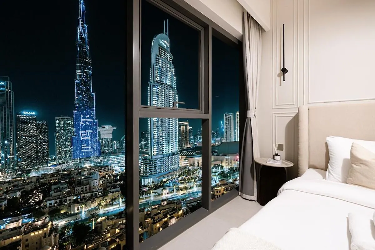 Stunning 2Br Apartment With Burj Khalifa And Fountain Views - 5-Min Walk To Dubai Mall And Souk Al Bahar