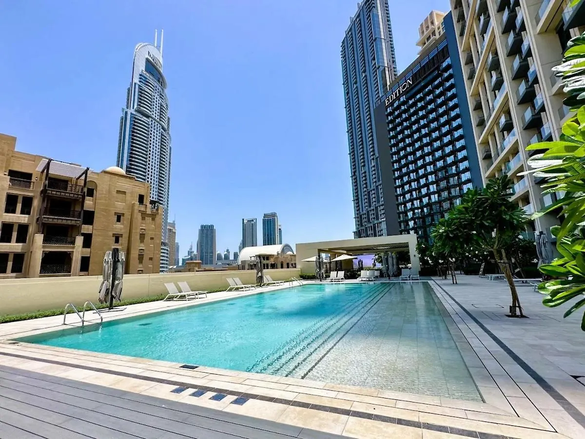 Stunning 2Br Apartment With Burj Khalifa And Fountain Views - 5-Min Walk To Dubai Mall And Souk Al Bahar
