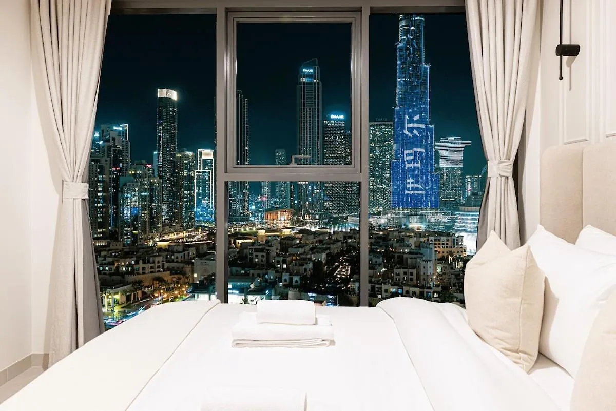 Stunning 2Br Apartment With Burj Khalifa And Fountain Views - 5-Min Walk To Dubai Mall And Souk Al Bahar